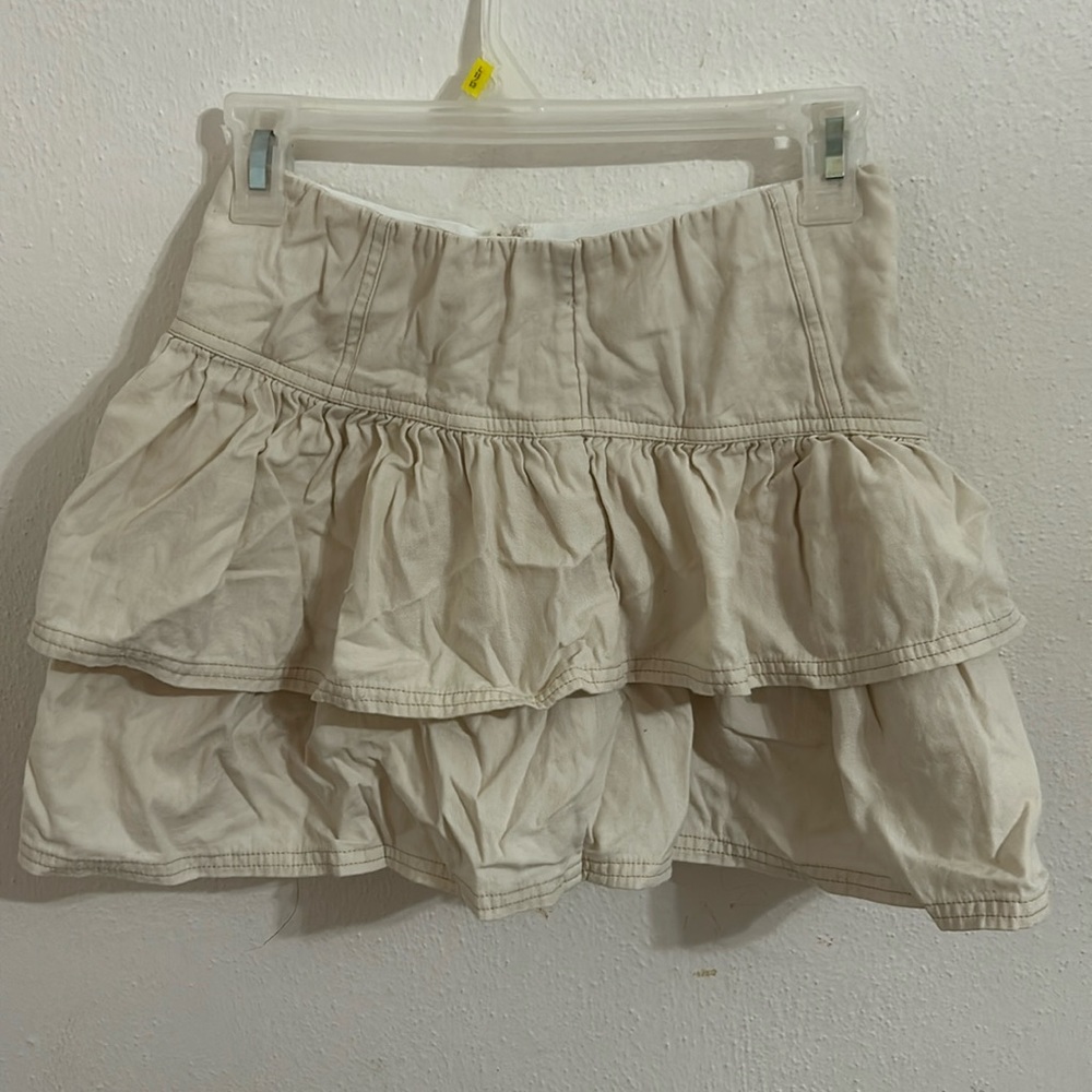 tan skirt